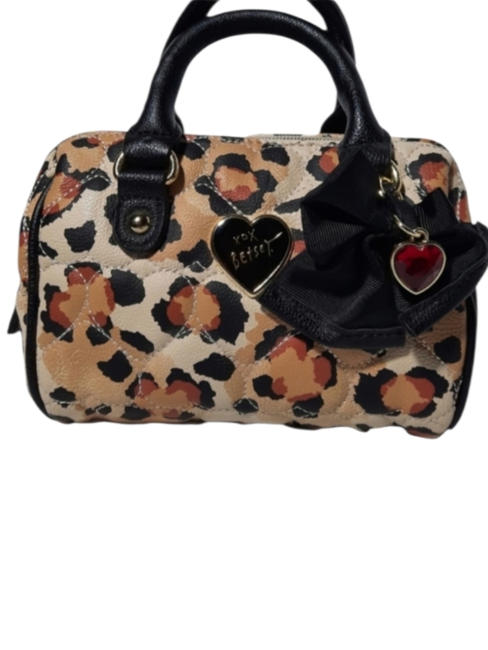 Betsey Johnson Quilted Leopard Mini-Bag